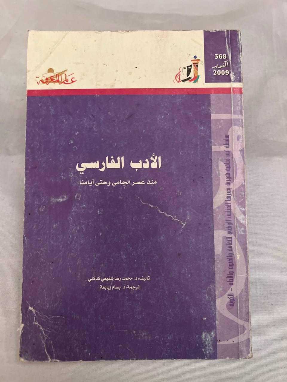 الأدب الفارسي - منذ عصر الجامي وحتى أيامنا