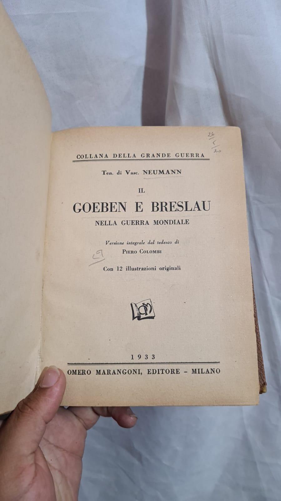 Il Goeben e Breslau nella Guerra Mondiale