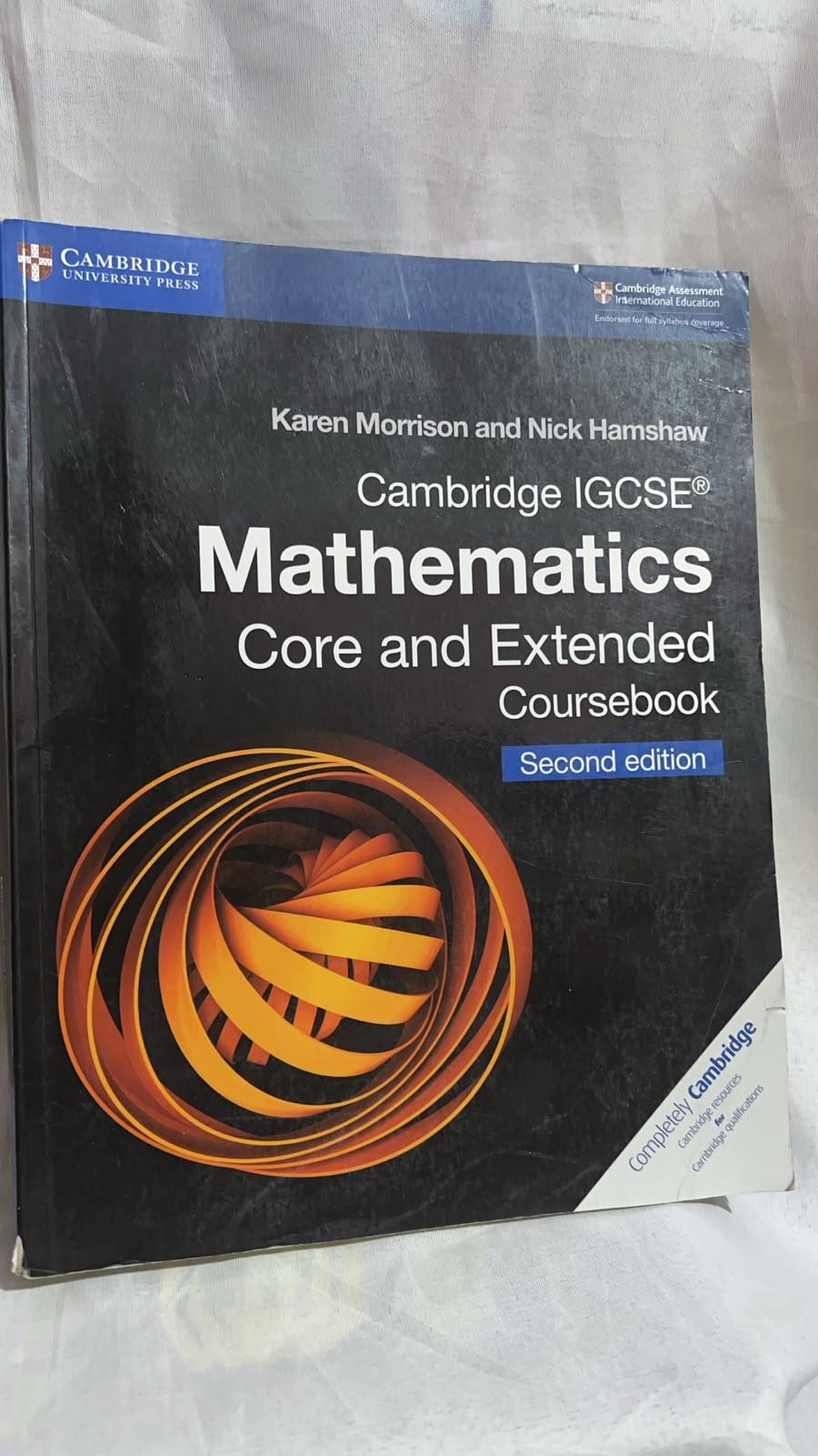 Cambridge IGCSE Mathematics: Core and Extended Coursebook