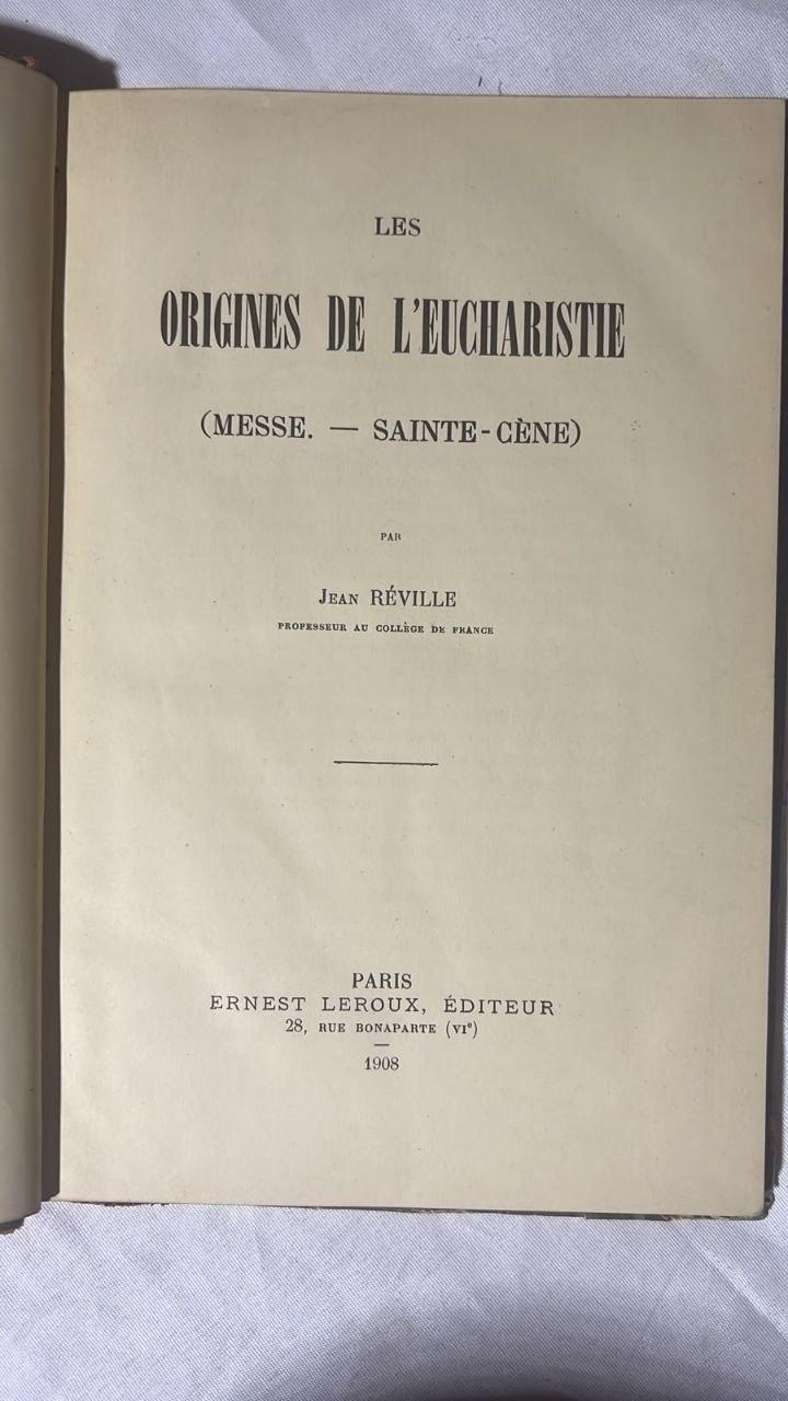 Les origines de l'eucharistie (Messe, Sainte-Cène)