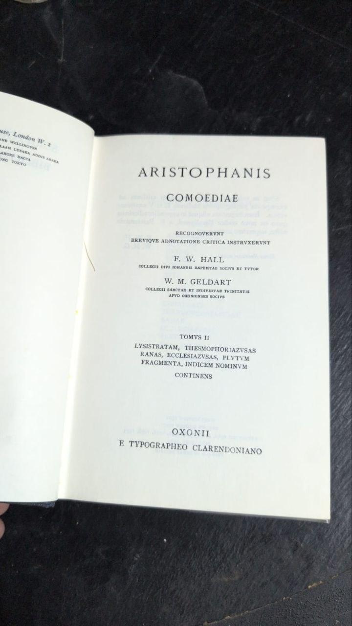 Aristophanis Comoediae, Tomus II